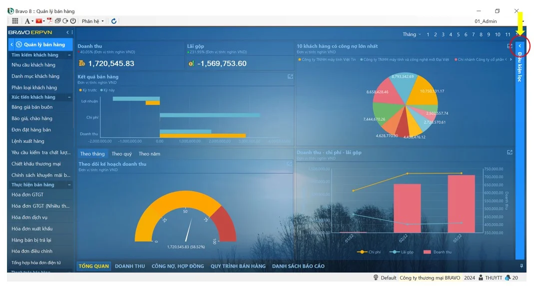 Tính năng đóng mở panel tham số Tính năng đóng mở panel tham số